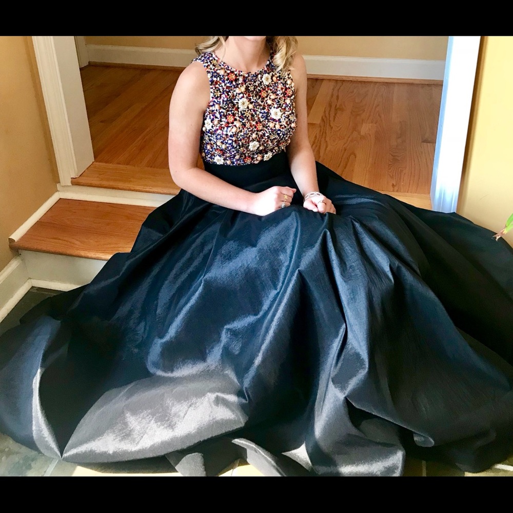 2 piece formal dress